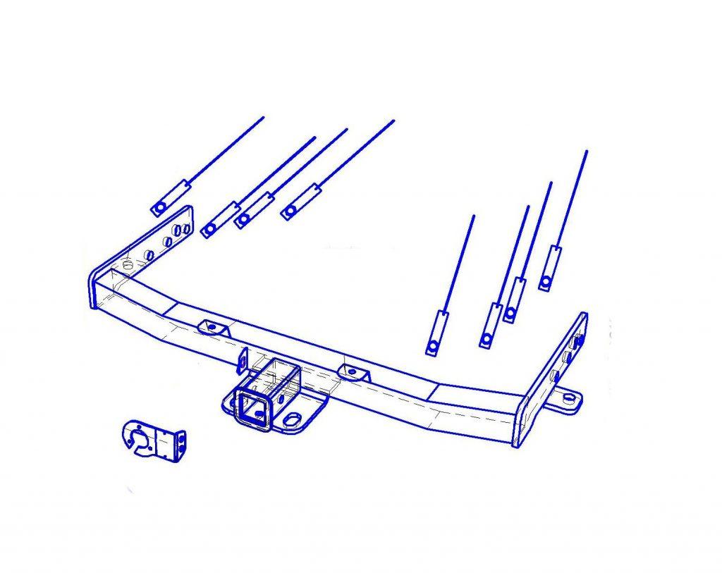 JEEP Grand Cherokee 4 WK2 усиленный 2011- Фаркоп под вставку